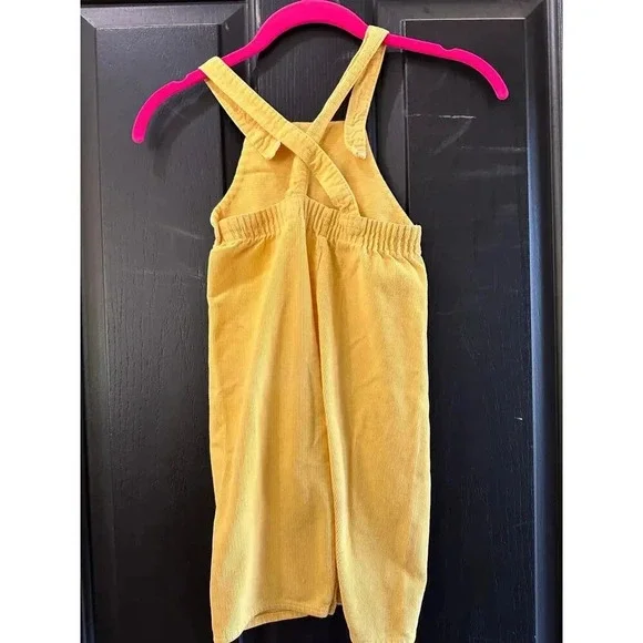 Toddletime JCPenney Yellow Corduroy Overalls Size 2 - Picture 3 of 6